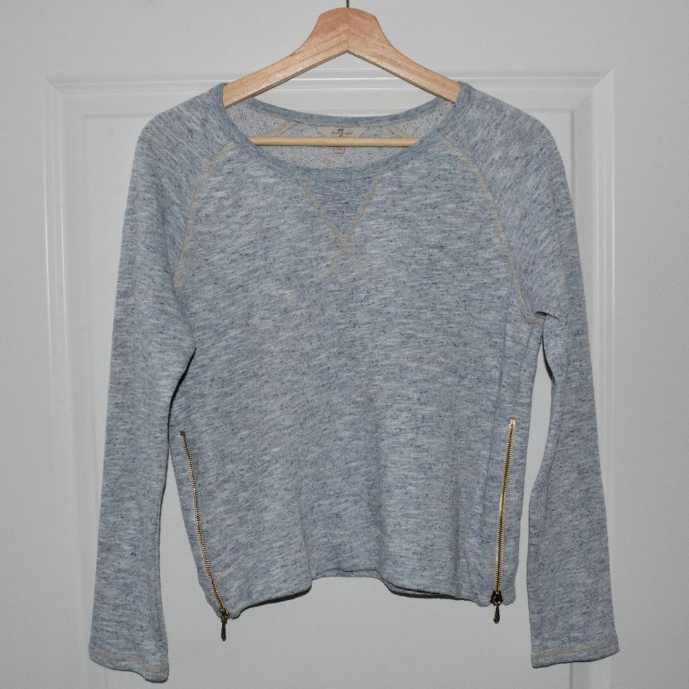 7 For All Mankind Boxy Terrycloth Sweatshirt